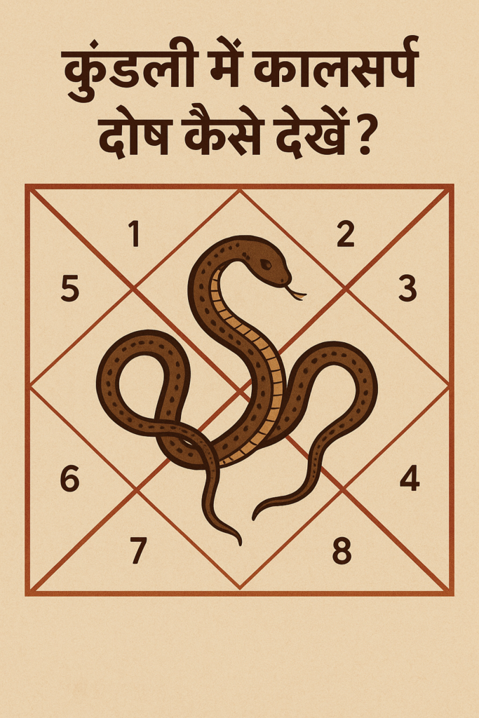 कुंडली में कालसर्प दोष कैसे देखें? संपूर्ण मार्गदर्शिका