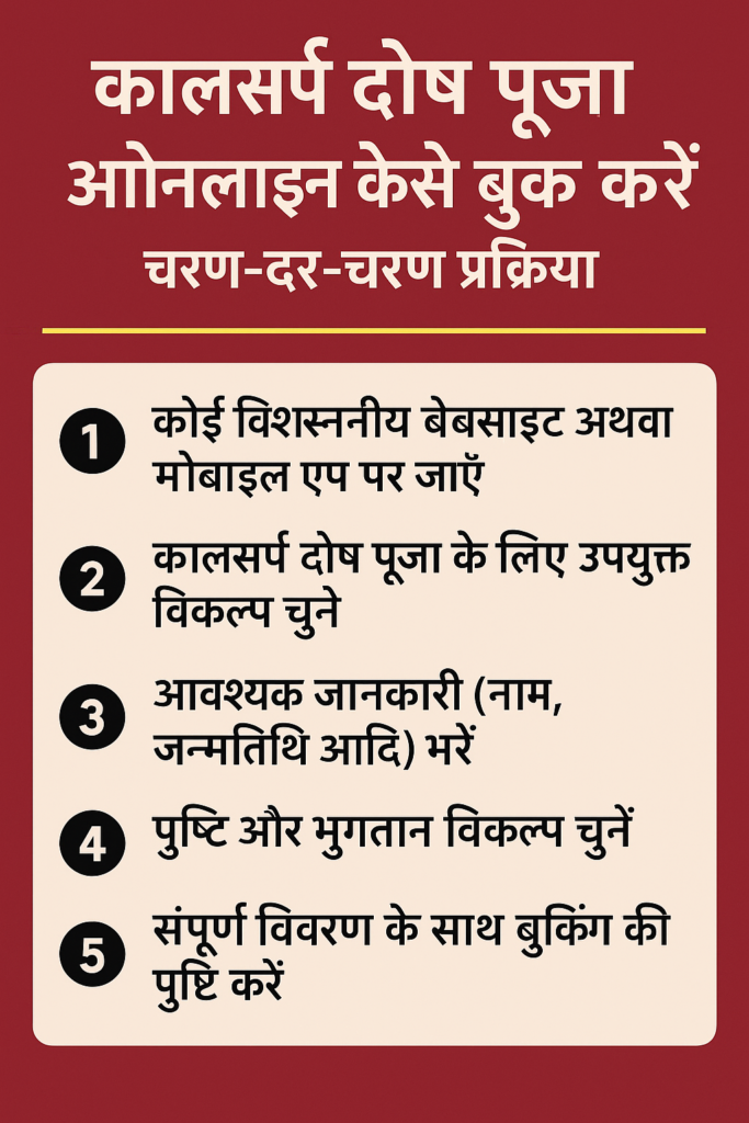काल सर्प दोष पूजा ऑनलाइन कैसे बुक करें-चरण-दर-चरण प्रक्रिया
